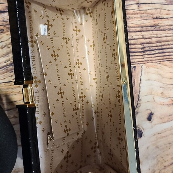 Silvian Heach embossed animal print snakeskin clutch - Picture 7 of 8